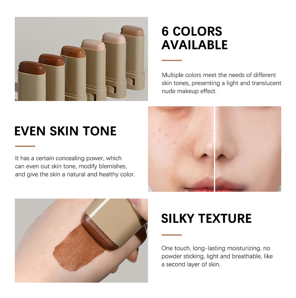 Lakerain Eraser Foundation Stick – Serum-Infused Skin Tint for Flawless, Hydrated Coverage