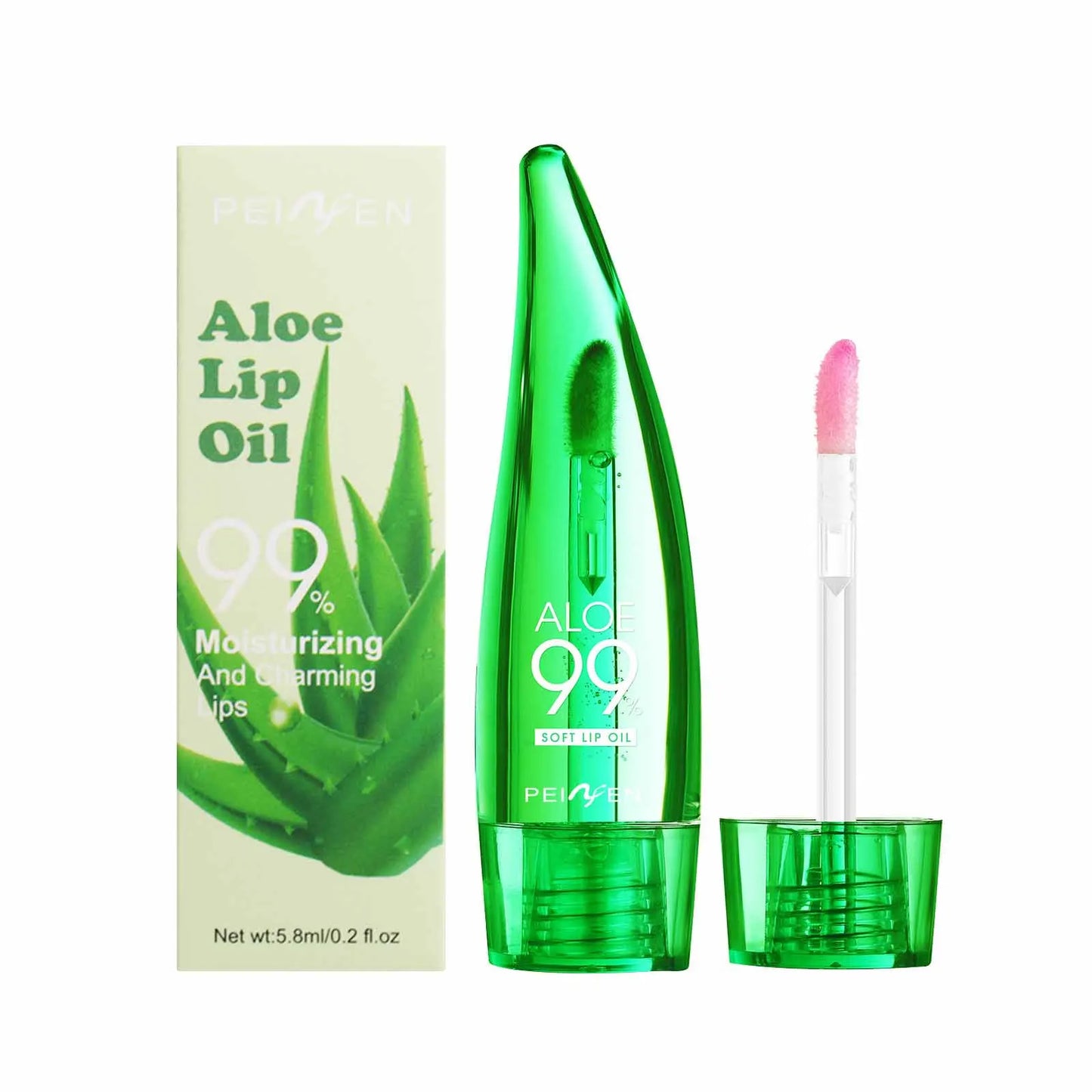 Bálsamo labial LuxuryGlow con 99 % de aloe vera que cambia de color: hidratante y nutritivo.