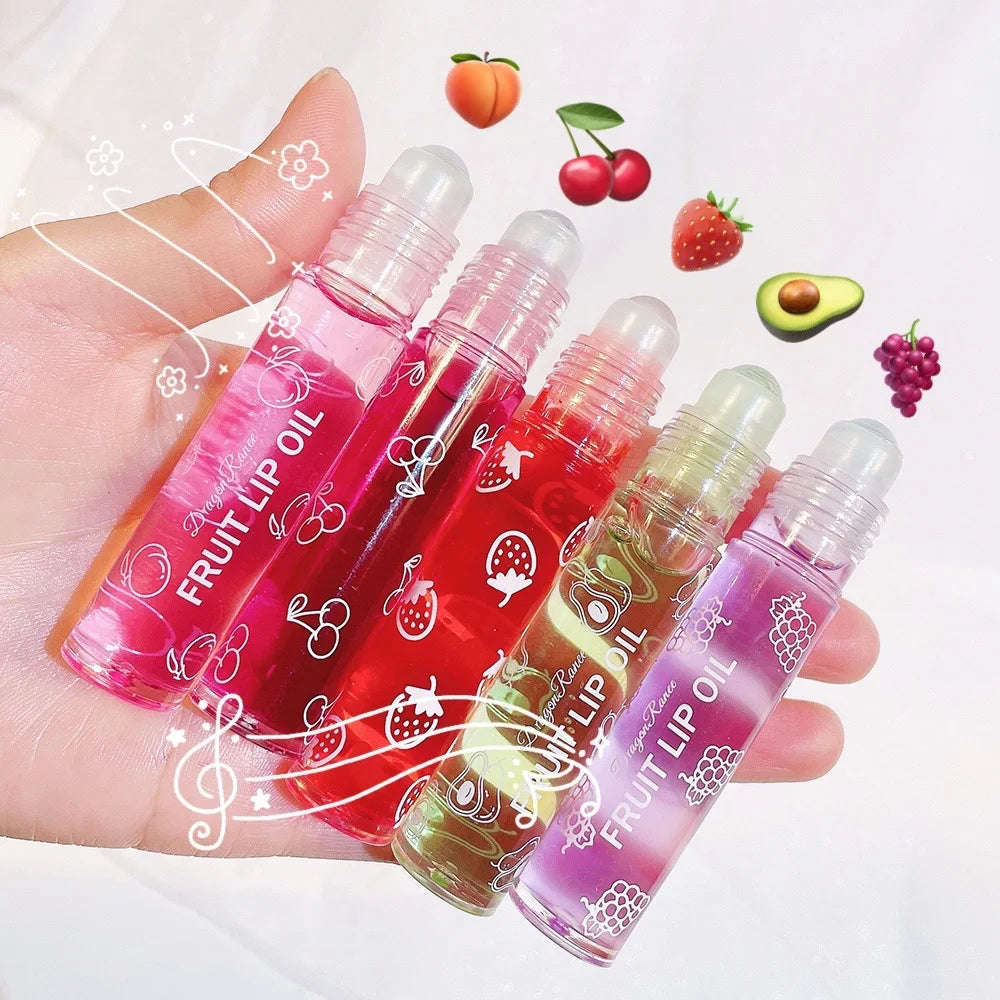 Aceite labial en roll-on LuxuryGlow: brillo labial hidratante y nutritivo para labios suaves y tersos (8 ml)