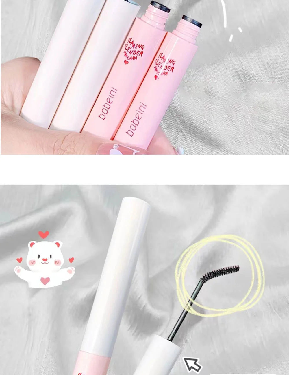 LuxuryGlow Ultra-Fine Brush Head 3D Black Mascara – Lengthening & Waterproof