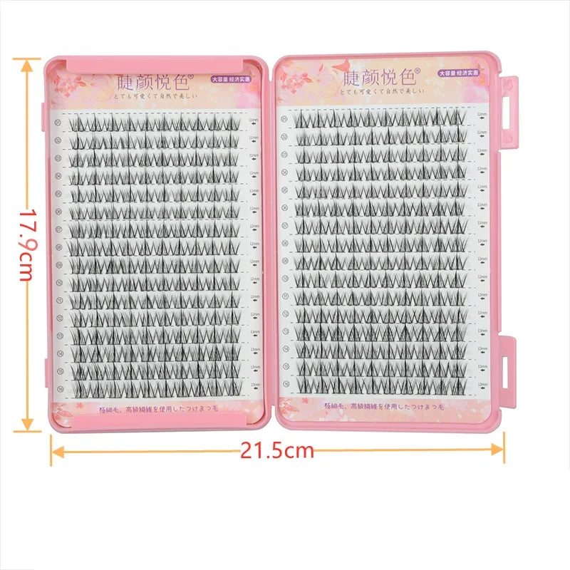 Miz Barn 32 Rows Eyelash Extensions – DIY & Professional, Soft Synthetic Lashes