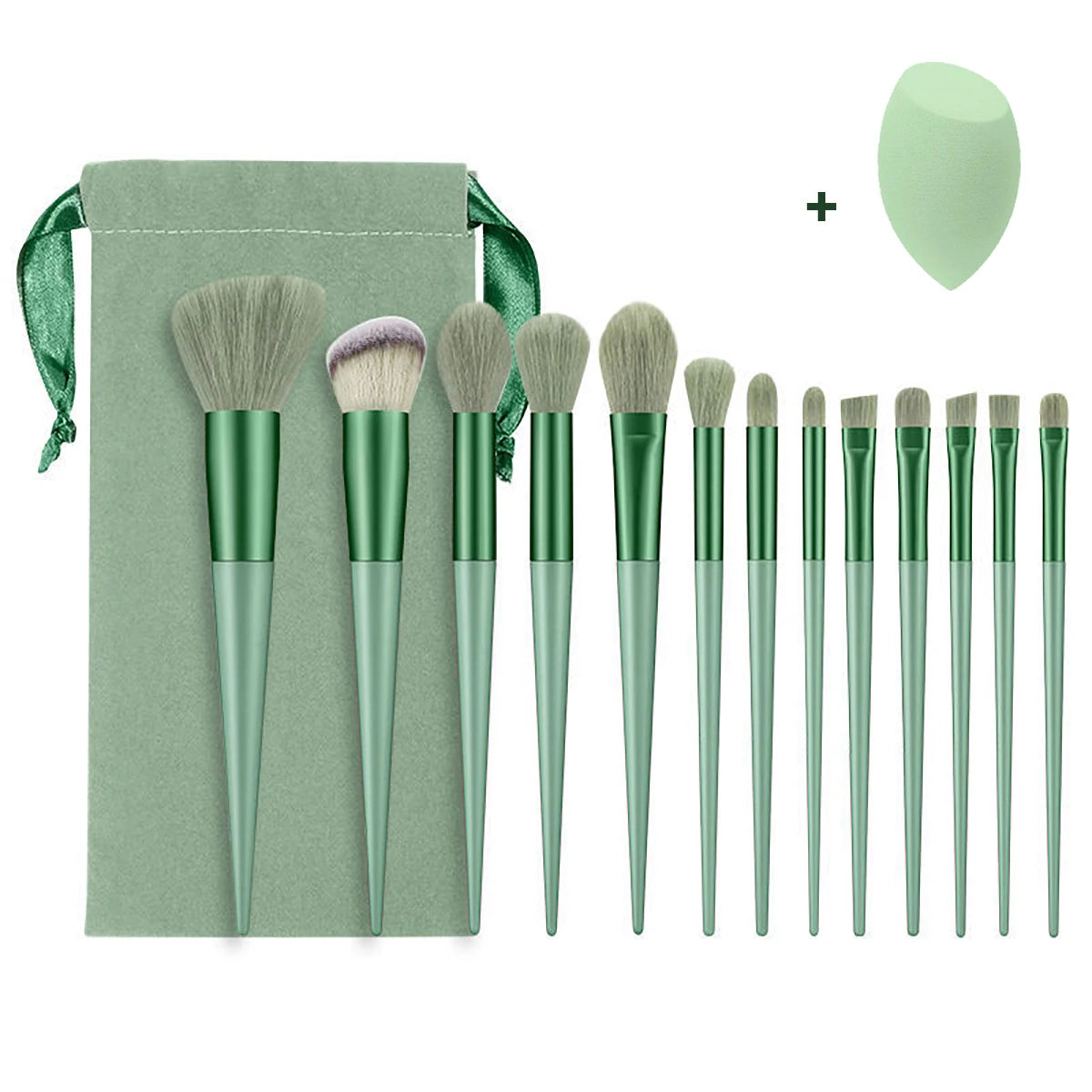 CALIYI 14PCS Professional Makeup Brushes & Sponge Set for Women