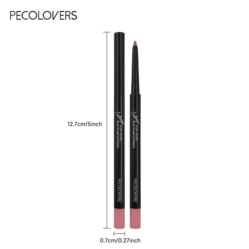LuxuryGlow 12-Color Waterproof Matte Lip Liner Pencil Set – Long-Lasting, Non-Stick & Moisturizing