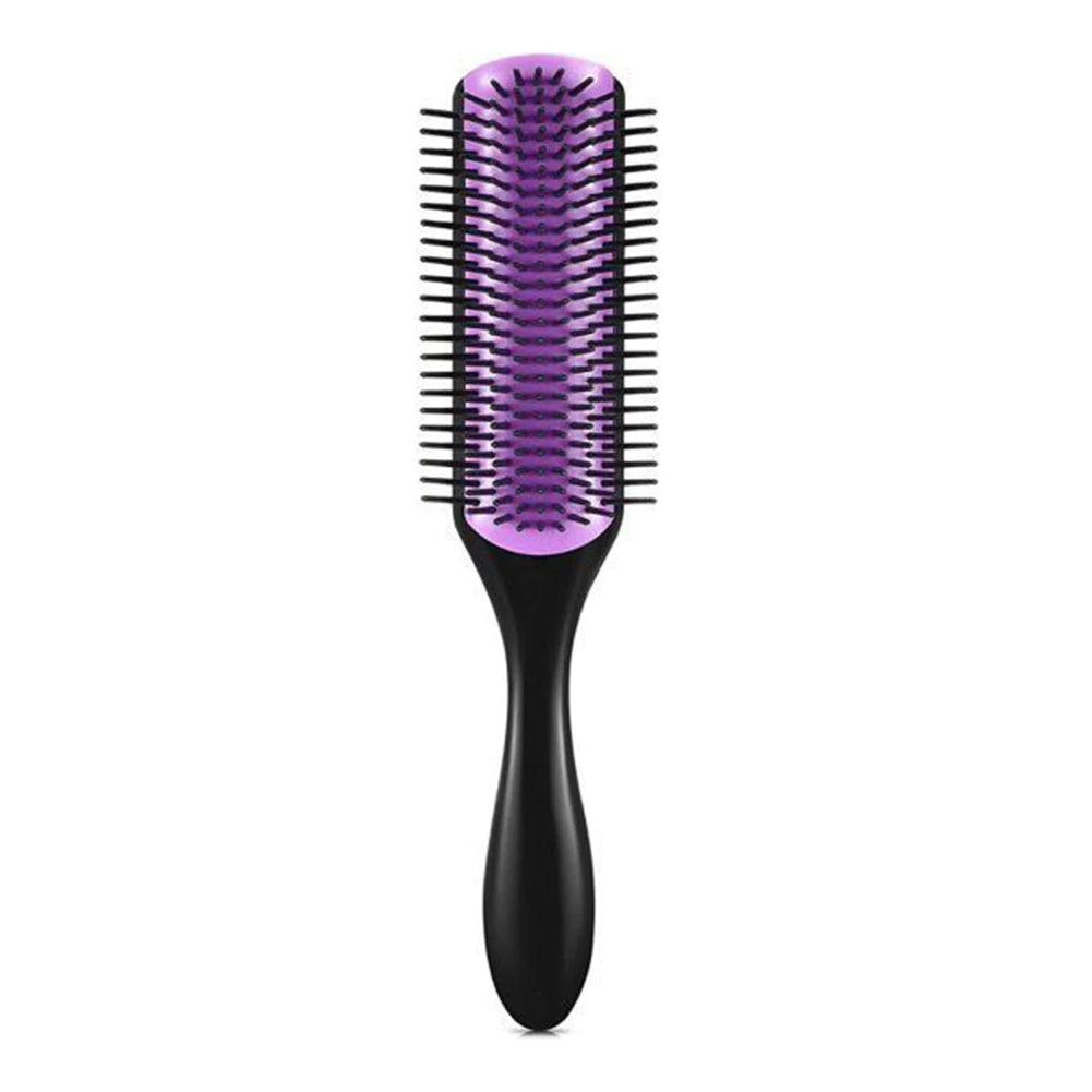 APWIKOGER 9-Row Detangling Hair Brush – Wet & Curly Hair Detangler with Scalp Massager