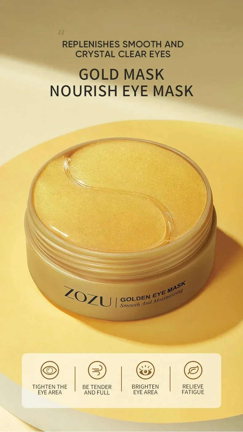 SAKSRAAR Avocado & Gold Eye Mask – Anti-Wrinkle, Dark Circle & Puffiness Treatment (60/120 PCS)