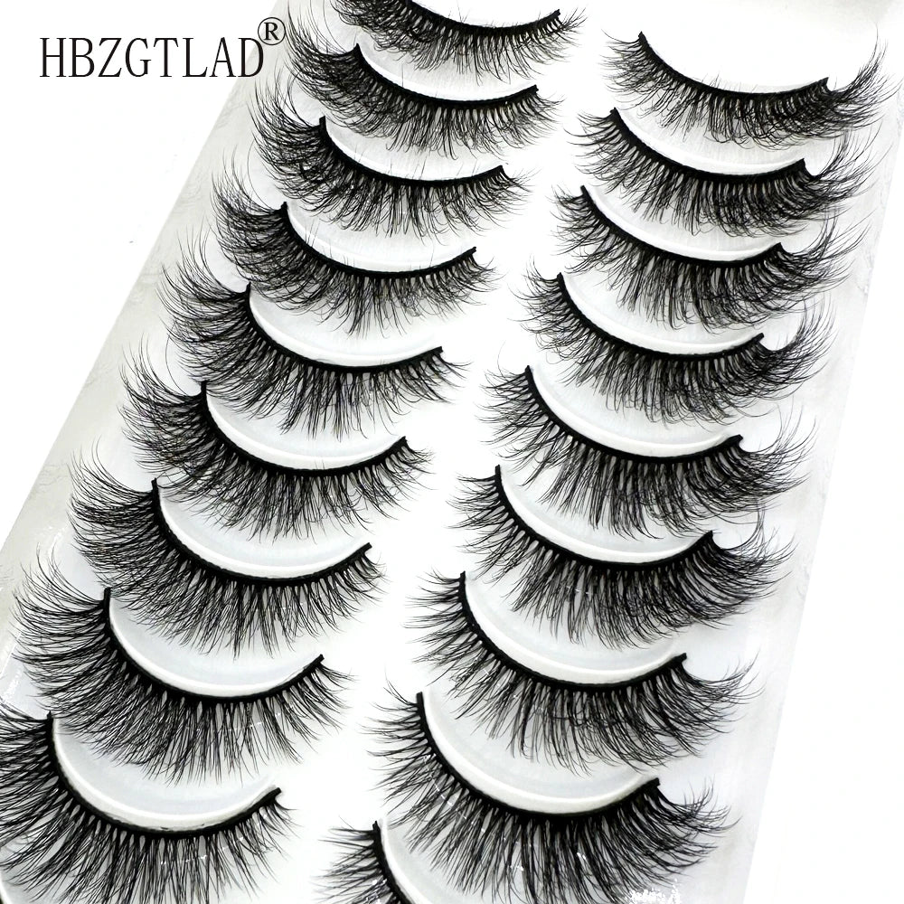 LuxuryGlow 10 Pairs Fluffy 3D Mink False Eyelashes – Soft, Dramatic & Reusable