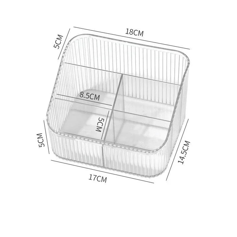LuxuryGlow Acrylic Eyelash Extension Tool Organizer with Cover – Lash Glue & Tweezer Storage Box