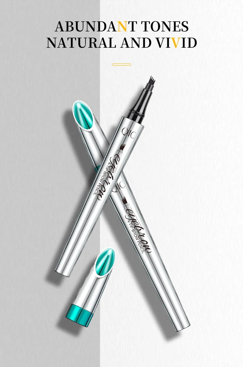 SAKSRAAR 5-Color Waterproof 4-Jaw Eyebrow Tattoo Pencil – Ultra-Fine, Long-Lasting Brow Pen