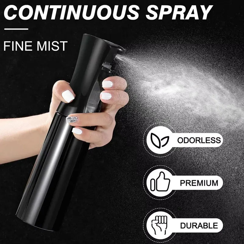 Botella pulverizadora continua de alta presión LuxuryGlow: atomizador recargable para cabello y plantas