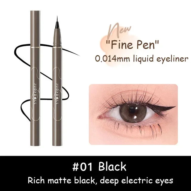 JUDYDOLL Ultra-Fine Waterproof Eyeliner – Smudge-Proof, Long-Lasting, Fast-Drying Liquid Pen