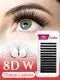 FADVAN W-Shape Volume Lash Extensions – 3D to 8D Premade Fans, Faux Mink
