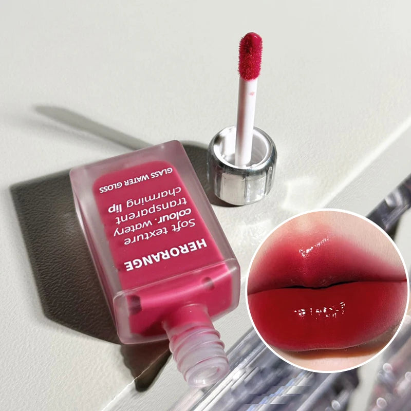 Laca de labios HERORANGE efecto cristal: brillo de espejo, hidratante y antimanchas (7 g)