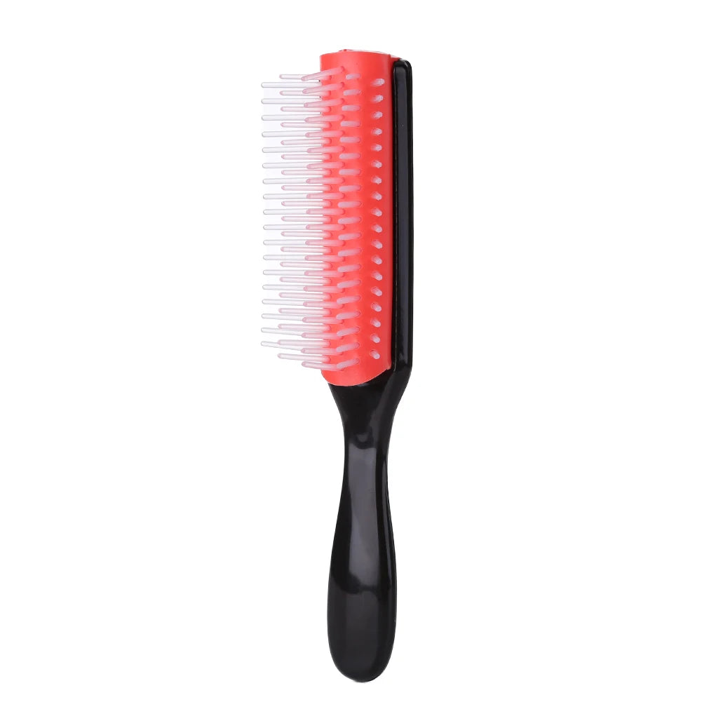 APWIKOGER 9-Row Detangling Hair Brush – Wet & Curly Hair Detangler with Scalp Massager