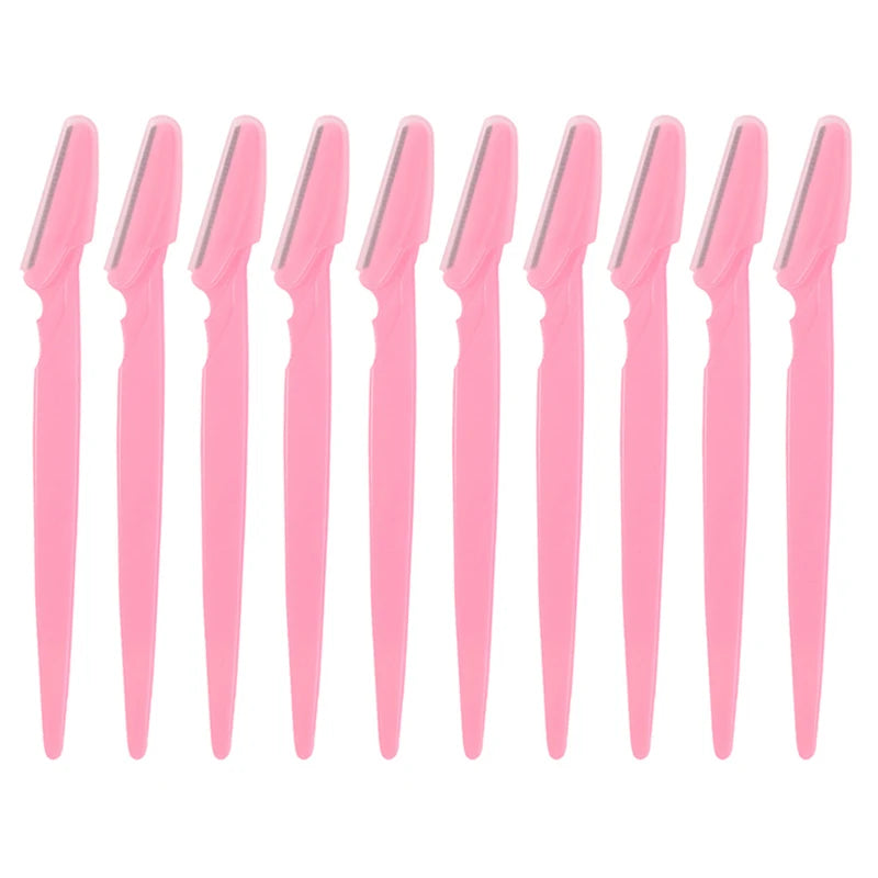 LuxuryGlow 5/10/20Pcs Eyebrow & Face Razors for Women & Men – Safe Hair Trimmer with Protective Cover
