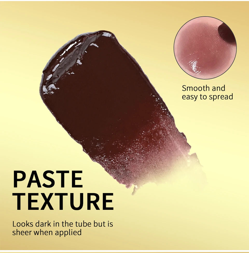 Bálsamo labial ibcccndc Black Honey que cambia de color: natural, hidratante y duradero.