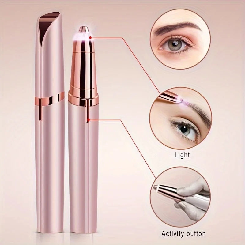 LuxuryGlow Women’s Electric Epilator & Eyebrow Trimmer | Portable Face & Body Shaver