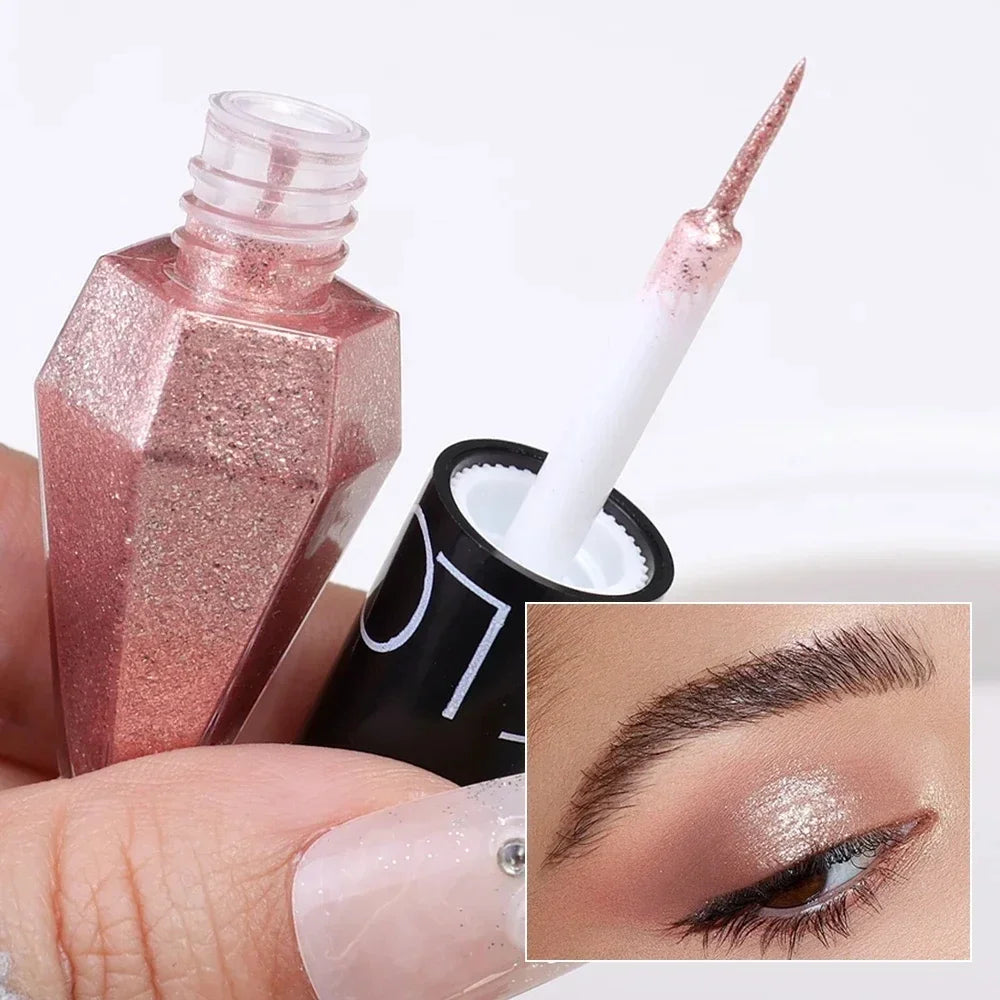 SAKSRAAR Diamond Glitter Eyeliner & Eyeshadow – Waterproof, Shimmer, Long-Lasting (2.5g)