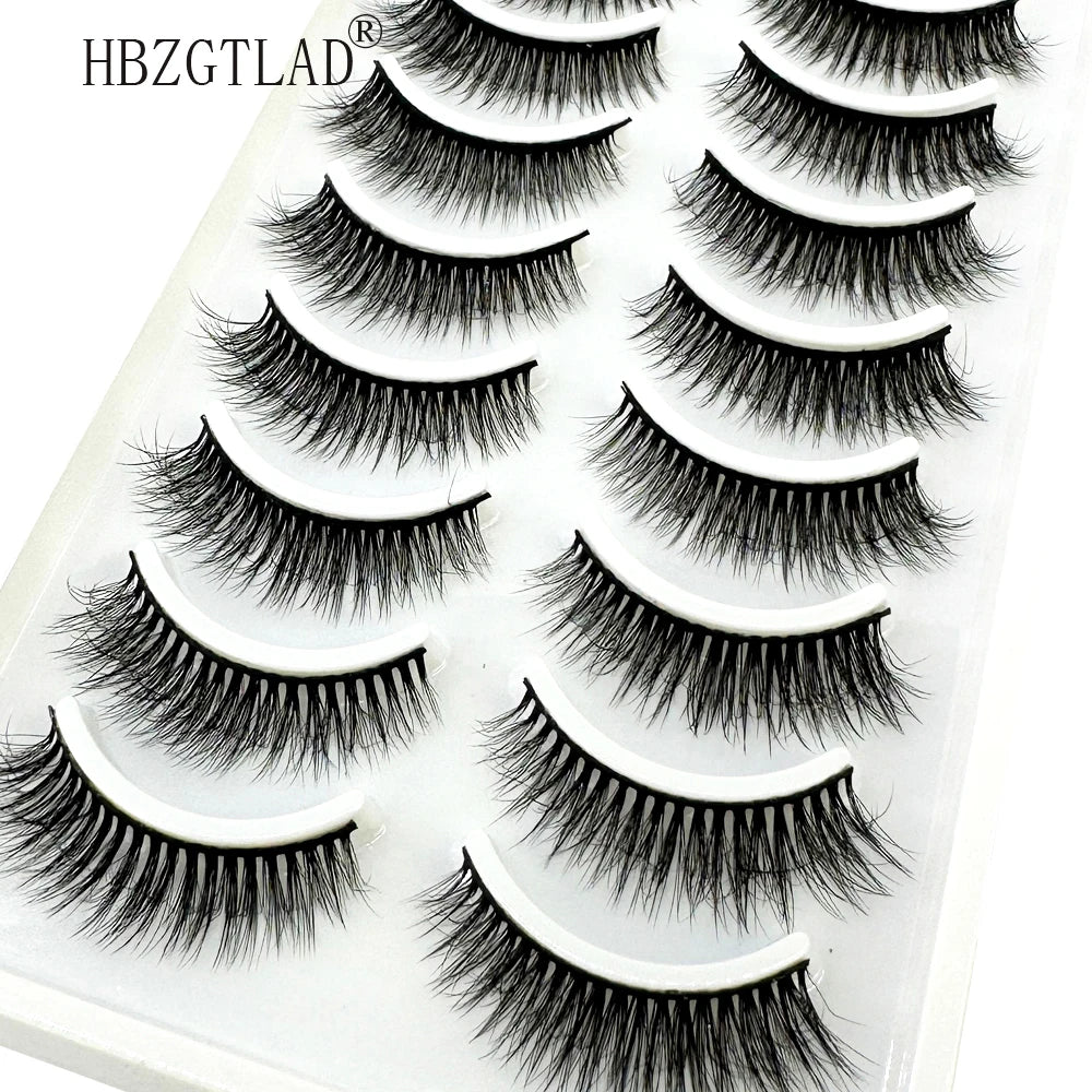 LuxuryGlow 10 Pairs Fluffy 3D Mink False Eyelashes – Soft, Dramatic & Reusable