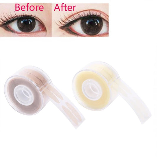 Cinta adhesiva invisible para párpados dobles LuxuryGlow: adhesivos naturales para levantar los ojos (transparente/beige)