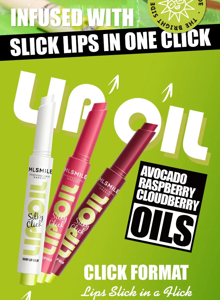 Set de labiales MLSMILE 3 en 1: brillo intenso, hidratante y duradero.