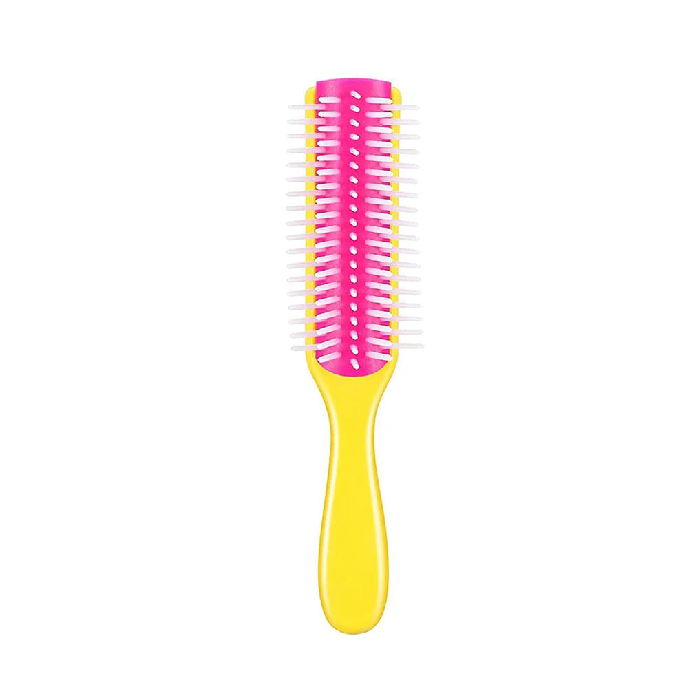 APWIKOGER 9-Row Detangling Hair Brush – Wet & Curly Hair Detangler with Scalp Massager