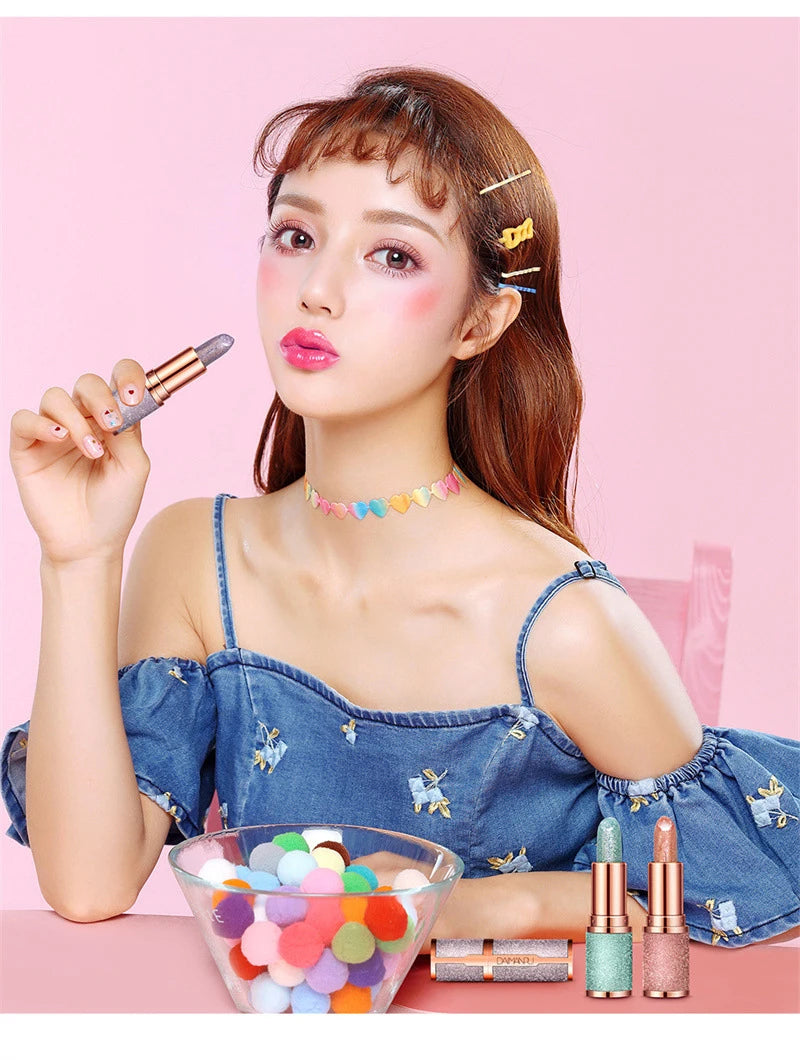 Labial de gelatina Starry Sky de DAIMANPU | Bálsamo labial hidratante que cambia de color