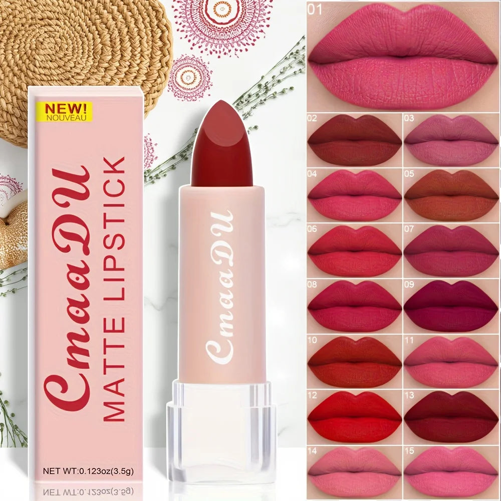 cmaadu Velvet Matte Lipstick – Long-Lasting, Waterproof & Moisturizing Gloss