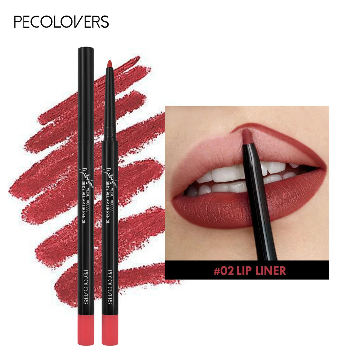 LuxuryGlow 12-Color Waterproof Matte Lip Liner Pencil Set – Long-Lasting, Non-Stick & Moisturizing