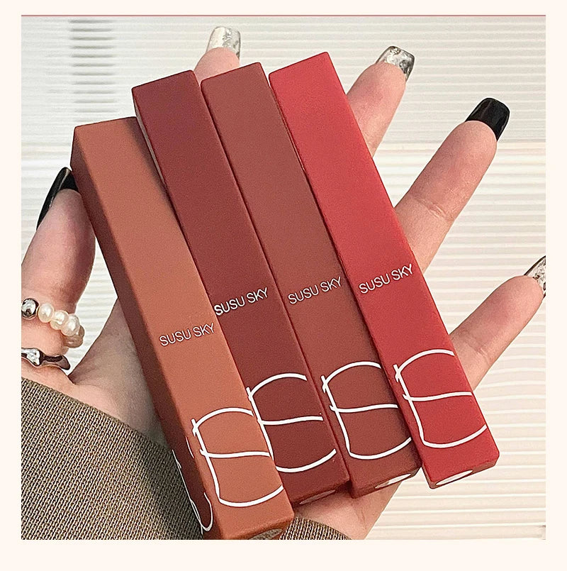 Lápiz labial mate HERORANGE TX010: resistente al agua y al sudor, 2 en 1 para labios y mejillas