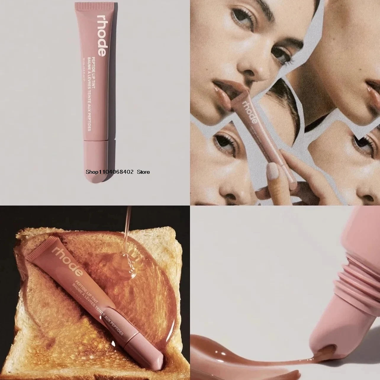 RHODE Cream Blusher Stick & Lip Gloss Duo – Multi-Use Makeup for iPhone Mirror Case Lovers