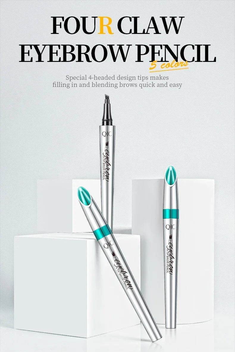 SAKSRAAR 5-Color Waterproof 4-Jaw Eyebrow Tattoo Pencil – Ultra-Fine, Long-Lasting Brow Pen