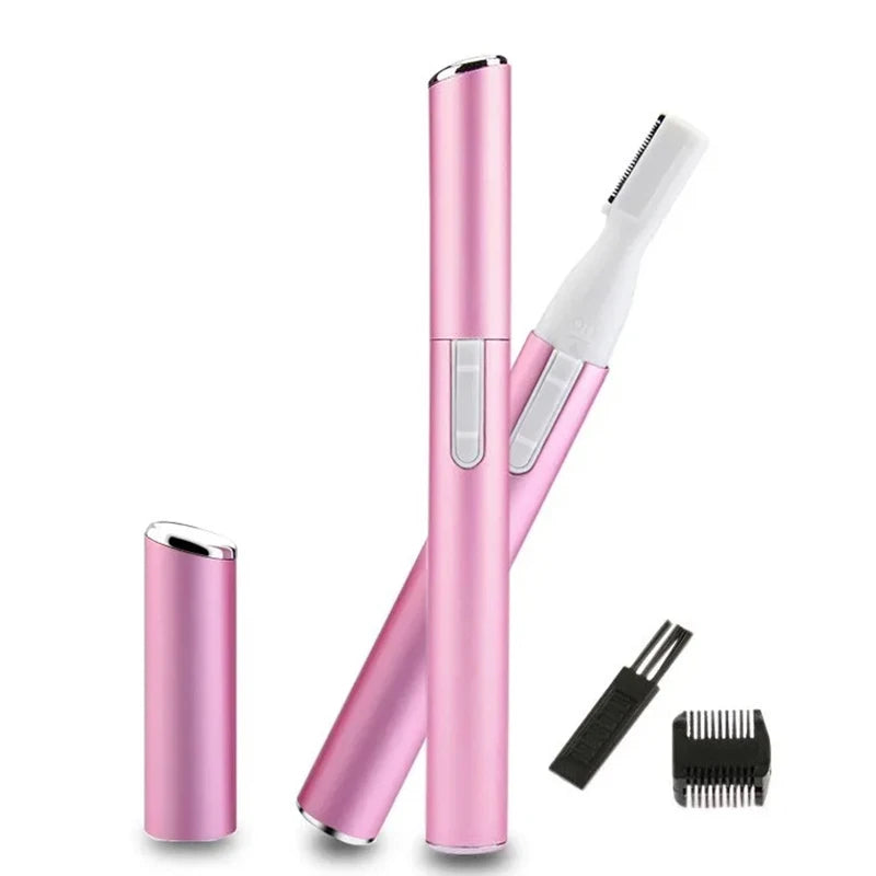 LuxuryGlow Electric Eyebrow Trimmer – Mini Facial Hair Remover for Face, Neck & Body