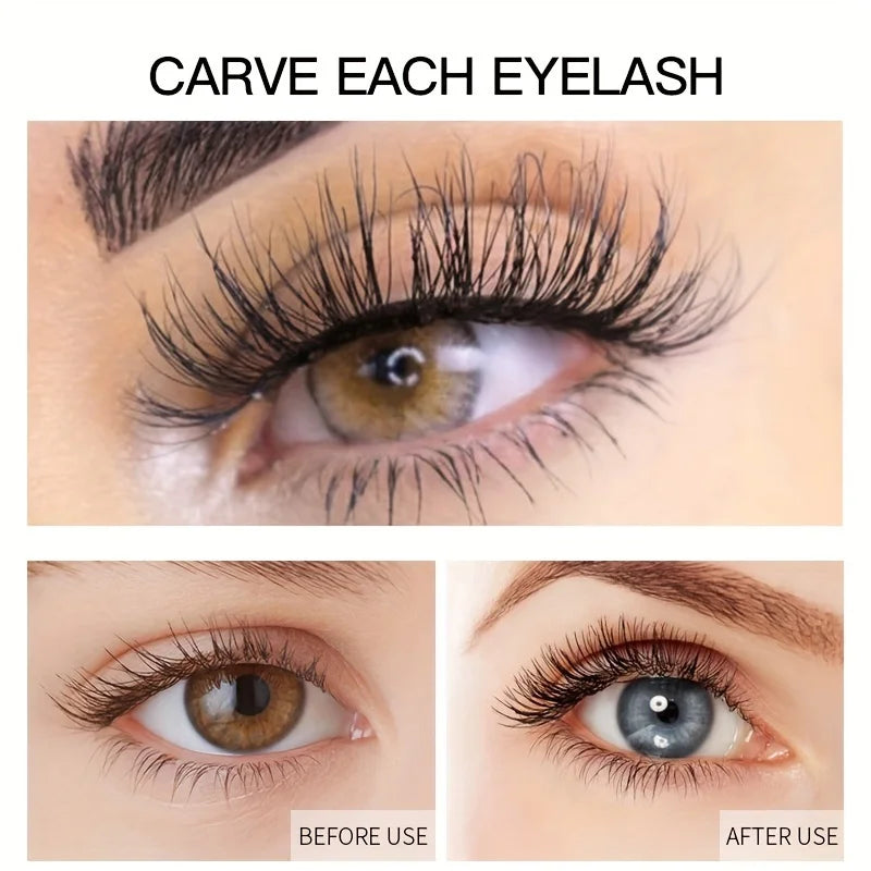 LuxuryGlow 4D Waterproof Mascara – Smudge-Proof, Long-Lasting Volume Lash Lift