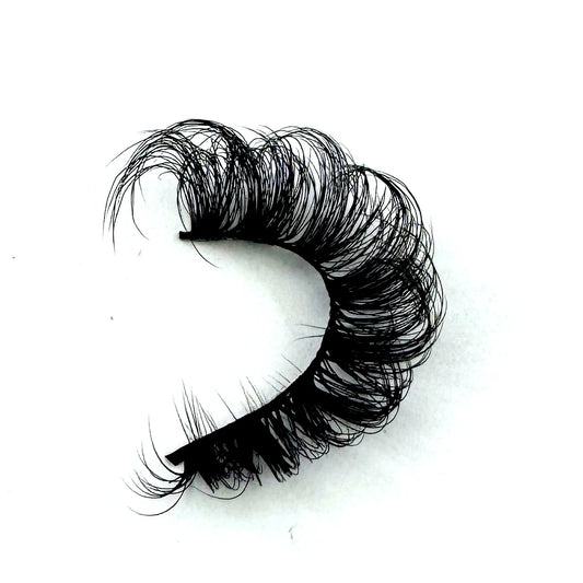 ٧ أزواج من رموش المنك الروسية الرقيقة ثلاثية الأبعاد من HBZGTLAD - وصلات رموش طبيعية متقاطعة