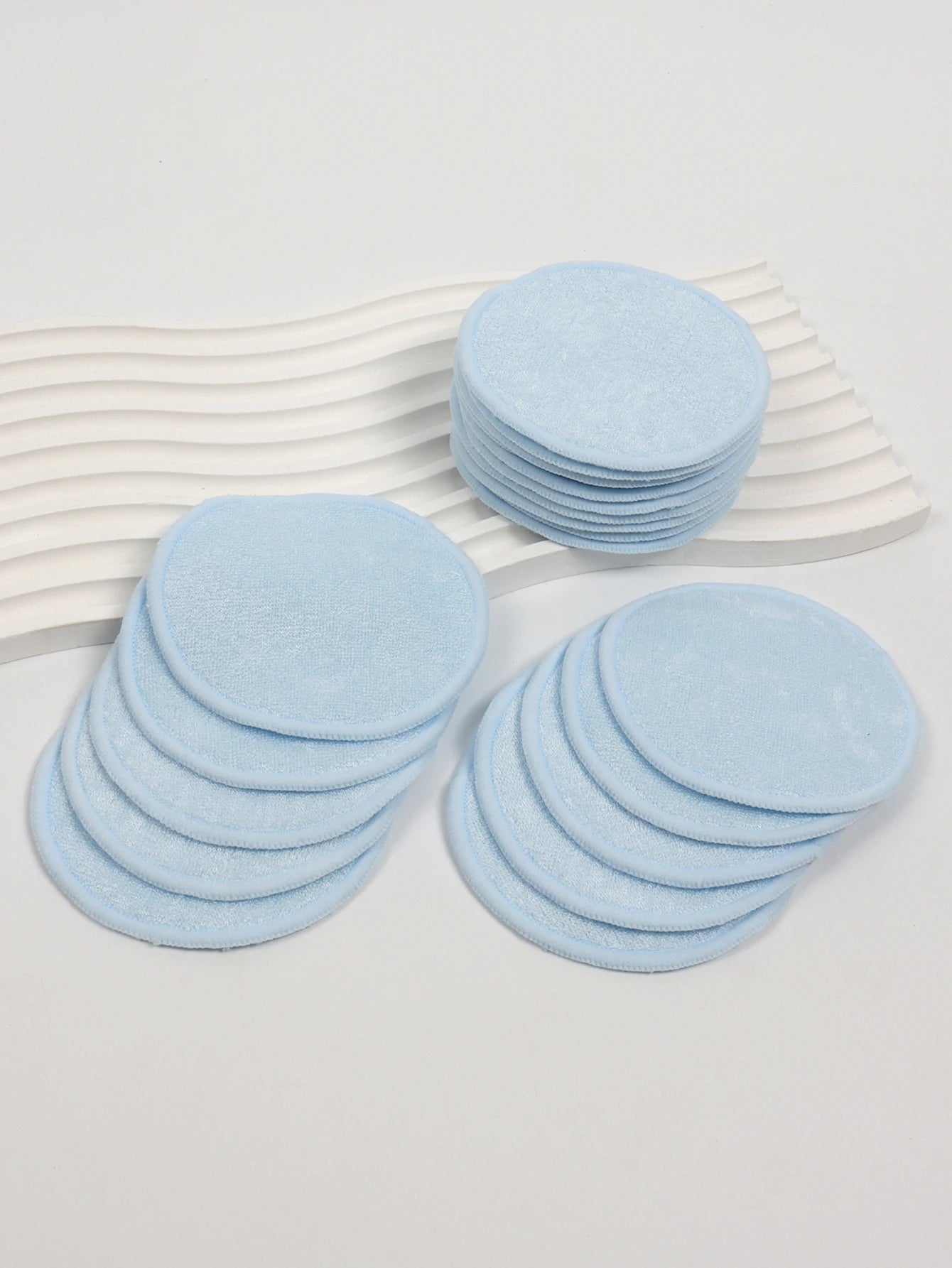 LuxuryGlow Reusable Makeup Remover Pads – 5/10/20 Pack Washable Face Puffs