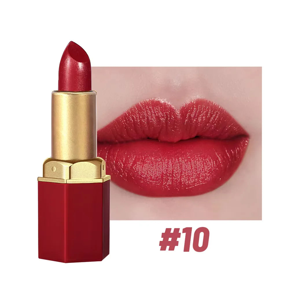 Barra de labios Luxury Gold Bar: brillo mate aterciopelado para un color suave y duradero (1 unidad)