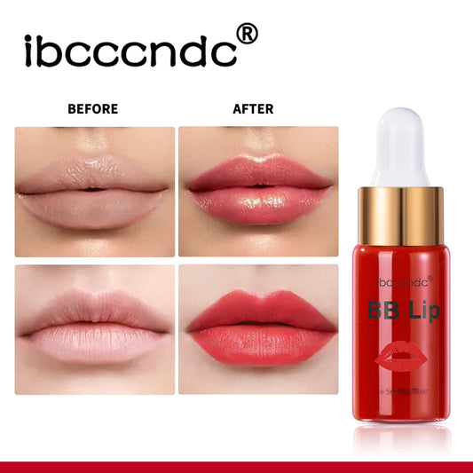 ibcccndc BB Lips Ampoule Serum Starter Kit – Semi-Permanent Gloss & Lip Tint Set (10pcs)
