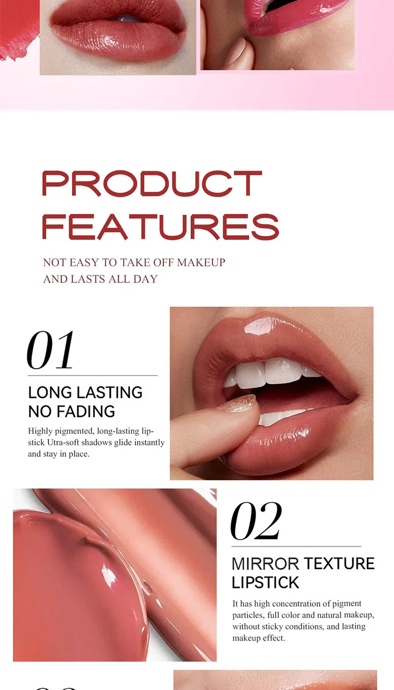 Set de lápices labiales LuxuryGLOW Fit Colors Velvet: 6 tonos, resistentes al agua e hidratantes