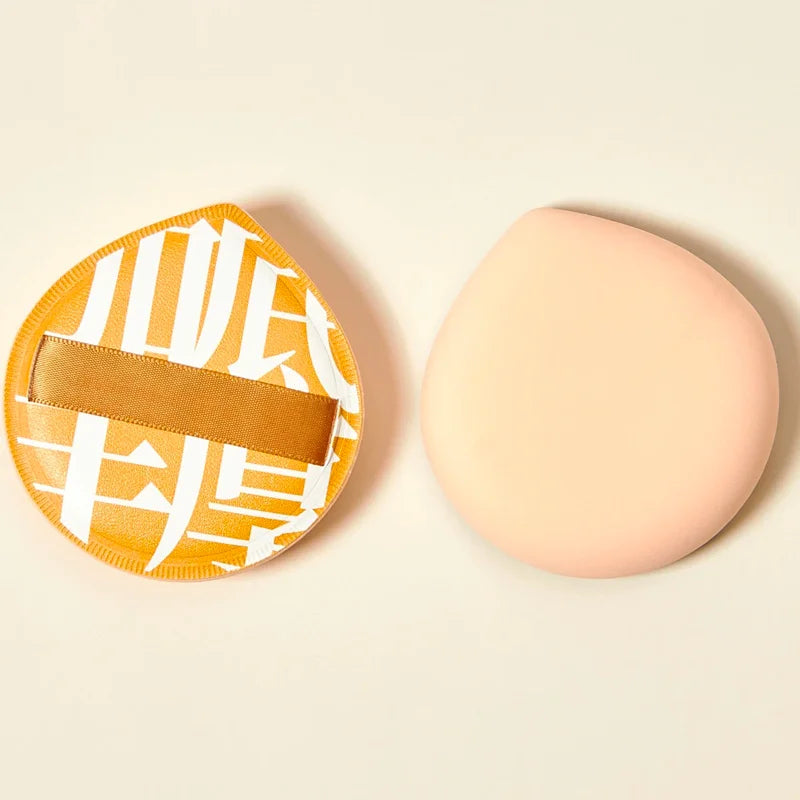 LuxuryGlow Large Waterdrop Makeup Puff - Soft, Skin-Safe Cotton Candy Sponge for Wet & Dry Foundation and Concealer