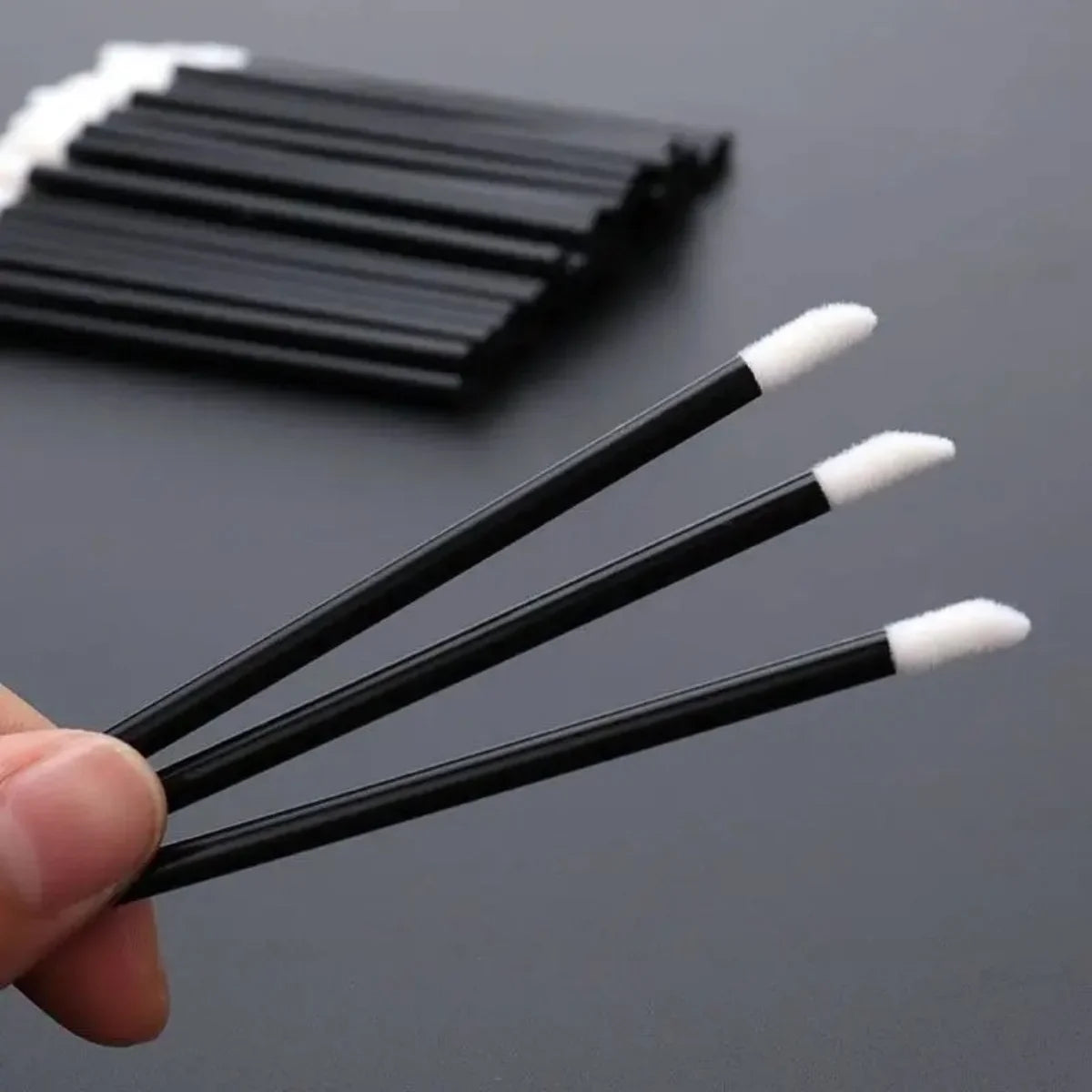 ZXZZS 50PCS Disposable Lip Gloss Applicator Wands | Soft Nylon Makeup Brushes
