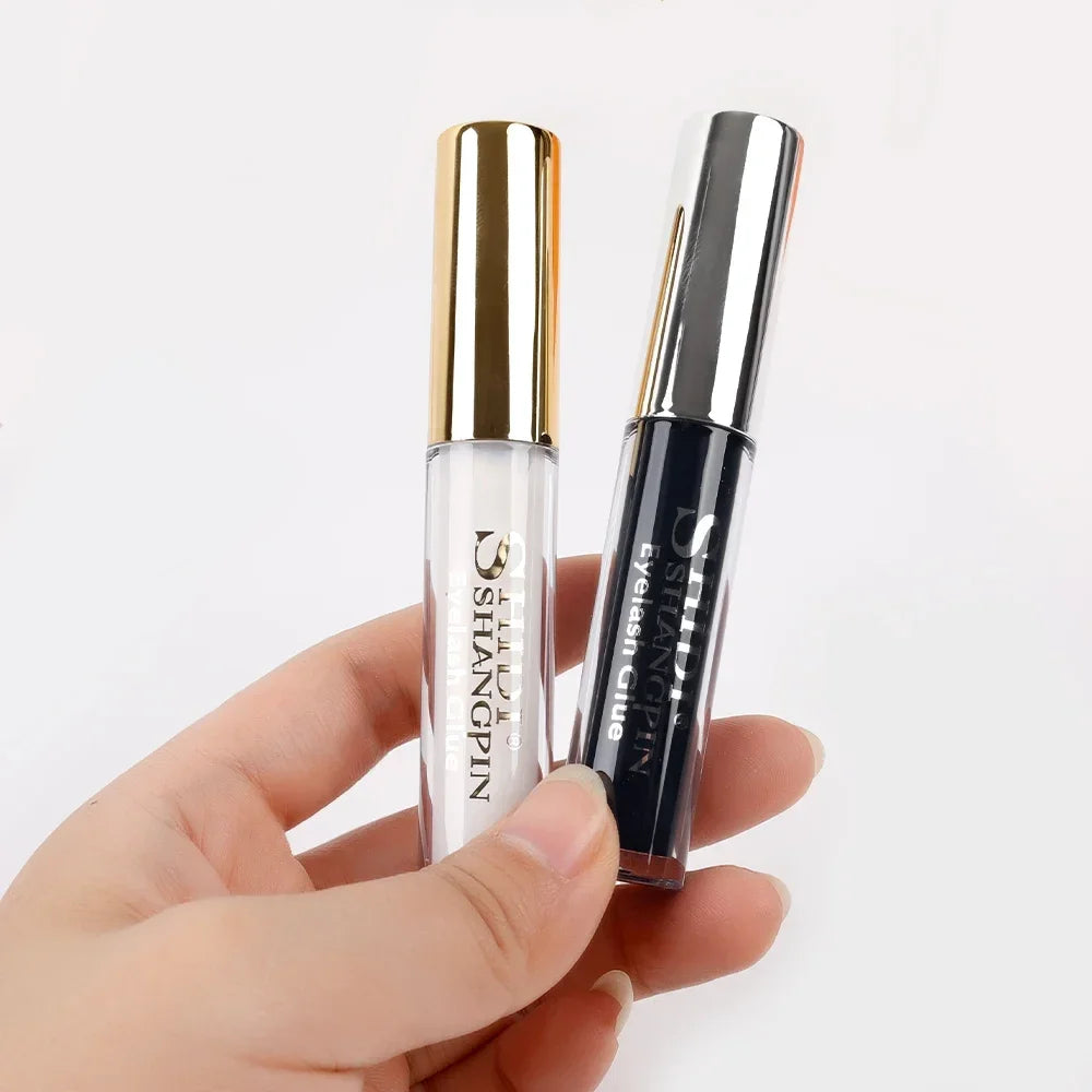 غراء الرموش الاحترافي من LuxuryGlow - لاصق رموش شفاف وأسود مقاوم للماء