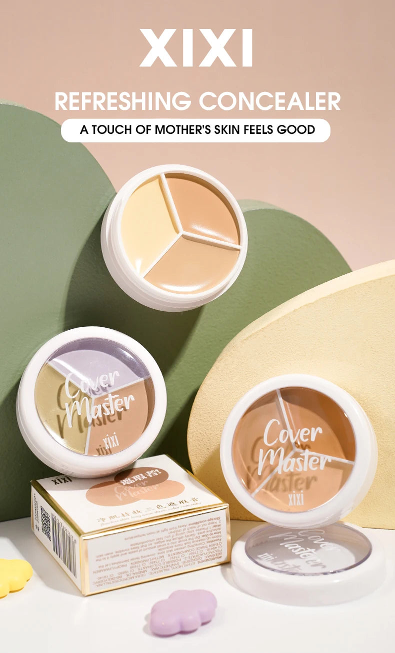 LuxuryGlow 3-in-1 Color Correcting Concealer Stick | Covers Acne, Dark Circles, Blemishes