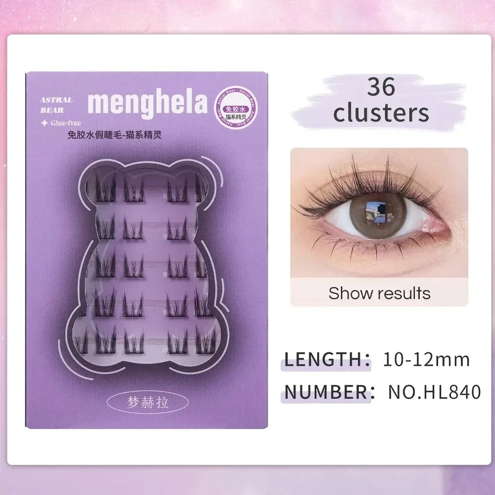LuxuryGlow Fairy Glue-Free DIY False Eyelashes | Easy Rebound & No-Removal Lashes