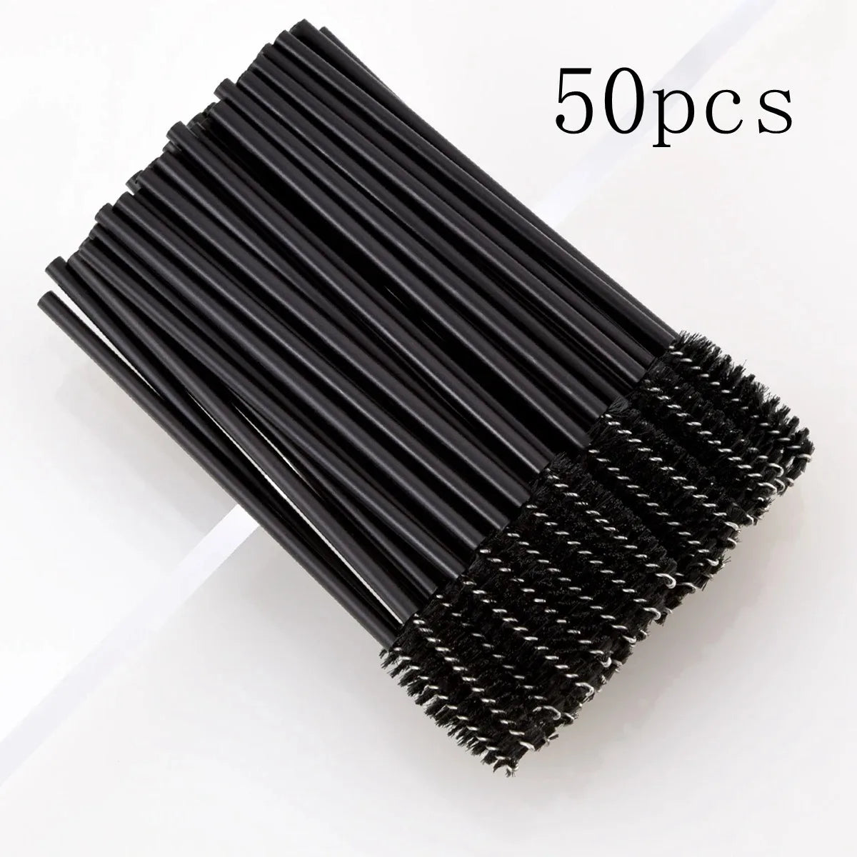 LuxuryGlow Disposable Eyelash & Mascara Wands – 50/1000pcs, Nylon Brush, Perfect for Lash Extensions
