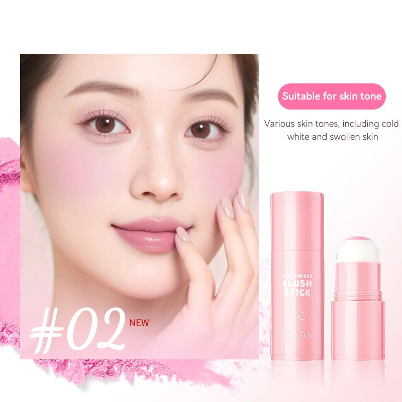 أحمر خدود كوري وردي من LuxuryGlow - إسفنجة ناعمة لتوهج طبيعي