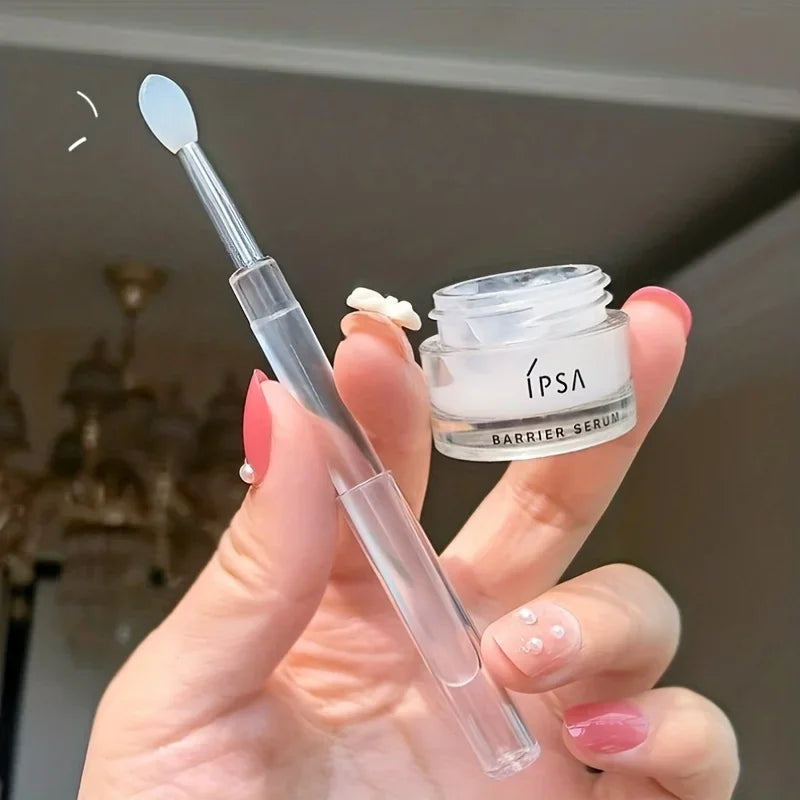 LuxuryGlow 8PCS Silicone Lip Brush Set with Lid – Precise Lip Gloss & Cream Applicator
