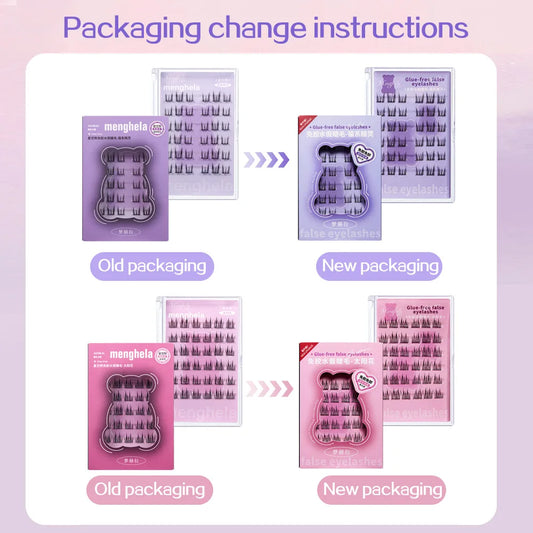 LuxuryGlow Glue-Free Fairy False Eyelashes | Easy Rebound & No-Removal Strip Lashes