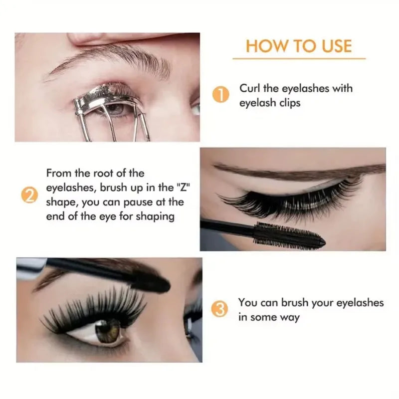 LANBENA Waterproof 4D Mascara – Smudge-Proof, Thickening & Long-Lasting Curl (9g)