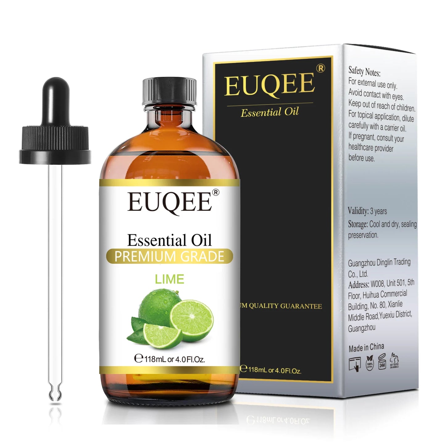 EUQEE 118ml Pure Essential Oil – Aromatherapy Diffuser Blend with Palo Santo, Lavender, Vanilla & More C150