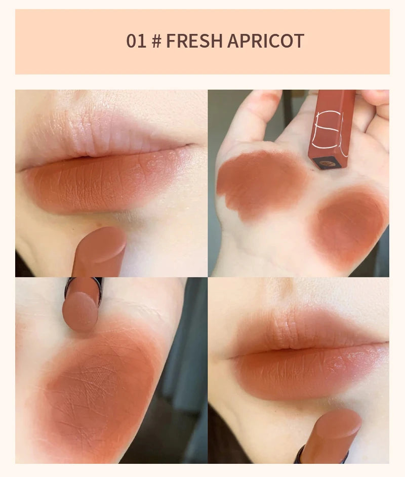 Lápiz labial mate HERORANGE TX010: resistente al agua y al sudor, 2 en 1 para labios y mejillas